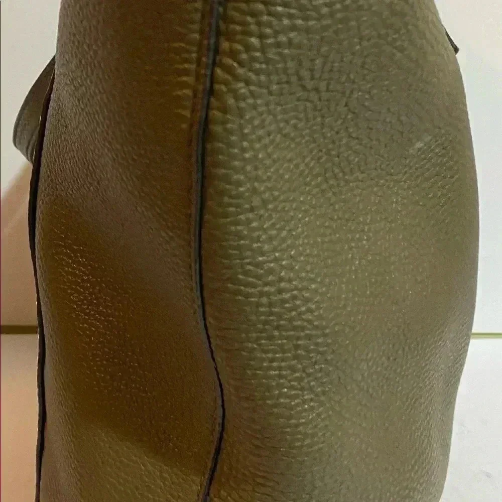 Rebecca Minkoff green leather tote handbag